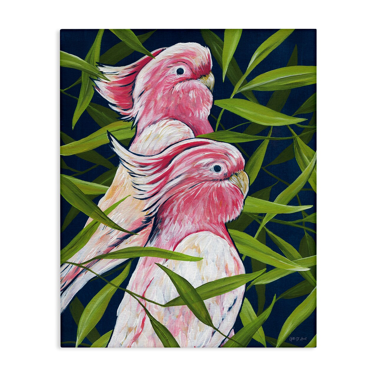 Stupell Industries Tropical Paradise Cockatoo Canvas Wall Art Design by Yvette St. Amant